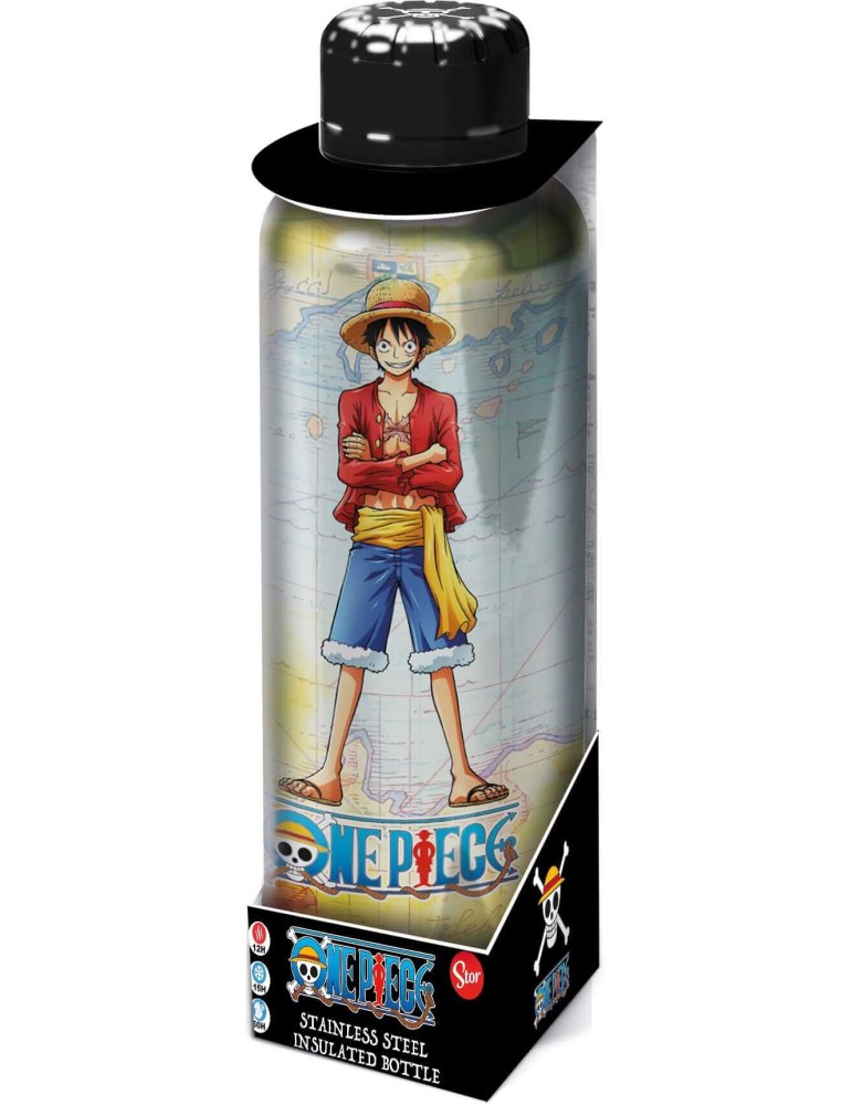 One Piece Bouteille metal Luffy