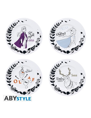 DISNEY - Set de 4 Assiettes - Reine des Neiges 2 Héros