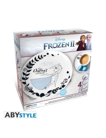 DISNEY - Set de 4 Assiettes - Reine des Neiges 2 Héros