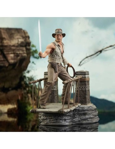 Indiana Jones et le Temple maudit Deluxe Gallery Figurine Rope Bridge 28 cm