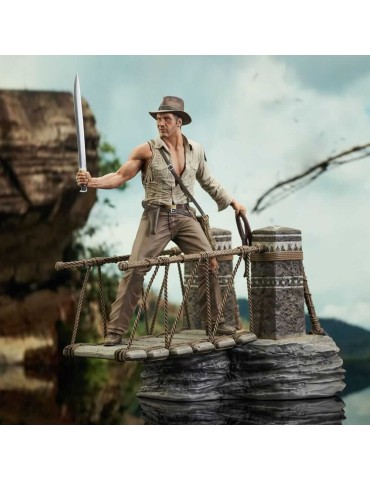 Indiana Jones et le Temple maudit Deluxe Gallery Figurine Rope Bridge 28 cm