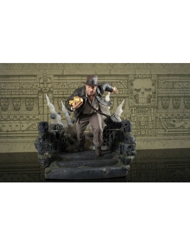 Indiana Jones Les Aventuriers de l'arche maudit Deluxe Gallery Figurine Escape with Idol 25 cm