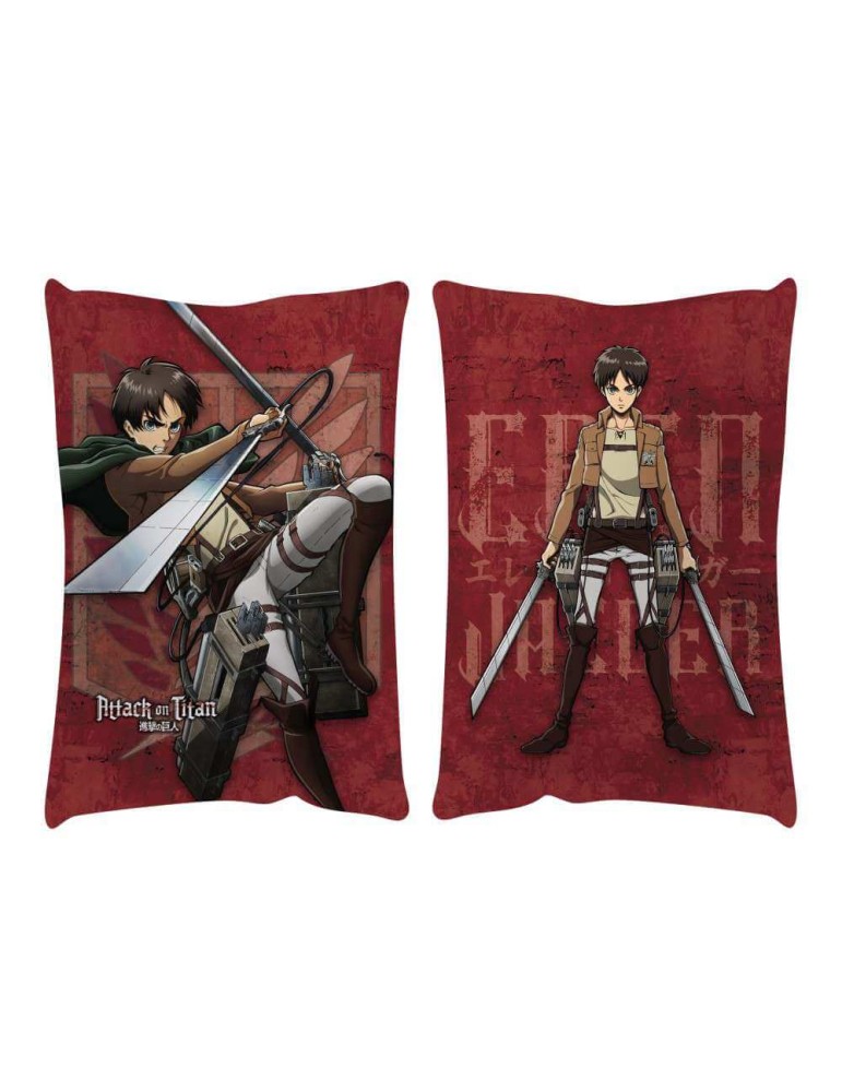 L'ATTAQUE DES TITANS - Coussin Eren Jaeger 50 x 35 cm