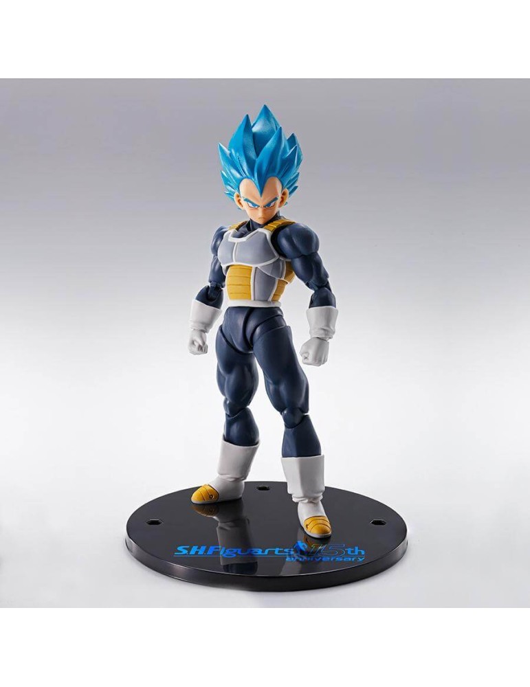 Dragon Ball Super - Figurine Vegeta Super Saiyan Blue ( 15th Anniversary Version ) S.H.Figuarts