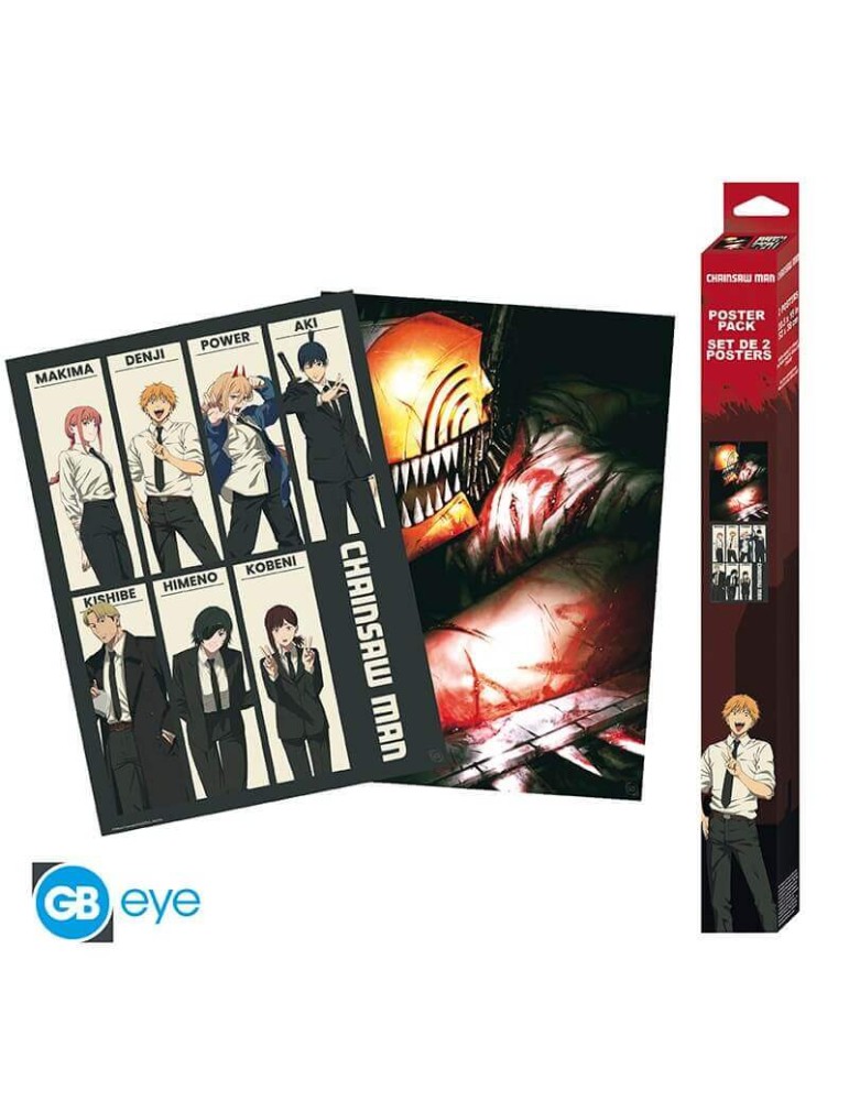 CHAINSAW MAN - Devil Hunters - Set de 2 posters '52x38'
