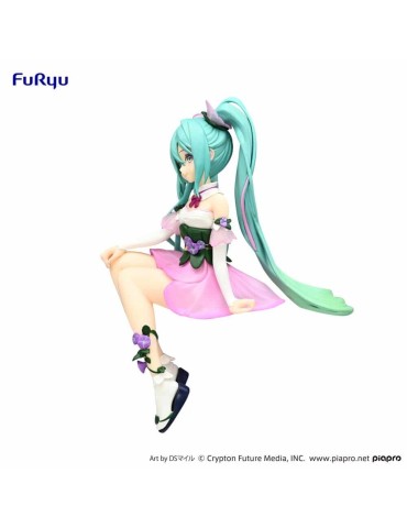 Hatsune Miku Figurine Noodle Stopper Flower Fairy Morning Glory Pink Color Ver 14 cm
