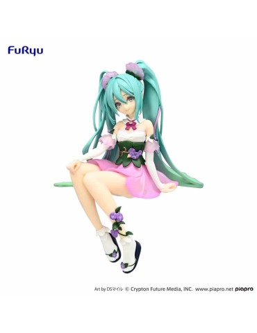 Hatsune Miku Figurine Noodle Stopper Flower Fairy Morning Glory Pink Color Ver 14 cm