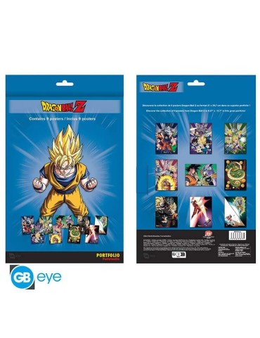 DRAGON BALL - Portfolio 9 posters DBZ/Groupe (21x29,7)