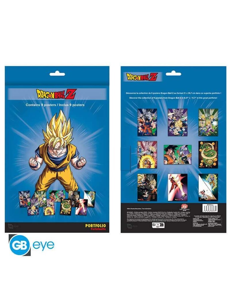 DRAGON BALL - Portfolio 9 posters DBZ/Groupe (21x29,7)