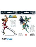 SAINT SEIYA - Stickers - 16x11cm/ 2 planches - Pégase/Shiryu