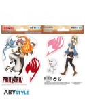 FAIRY TAIL - Stickers - 16x11cm/ 2 planches - Natsu & Lucy