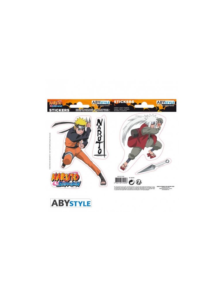 NARUTO SHIPPUDEN - Stickers - 16x11cm/ 2 planches - Naruto/Jiraiya