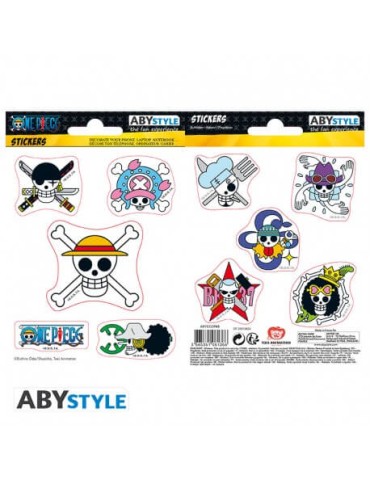 ONE PIECE - Stickers - 16x11cm/ 2 planches - Skulls Equipage Luffy