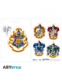 HARRY POTTER - Stickers - 16x11cm/ 2 planches - Poudlard Maisons