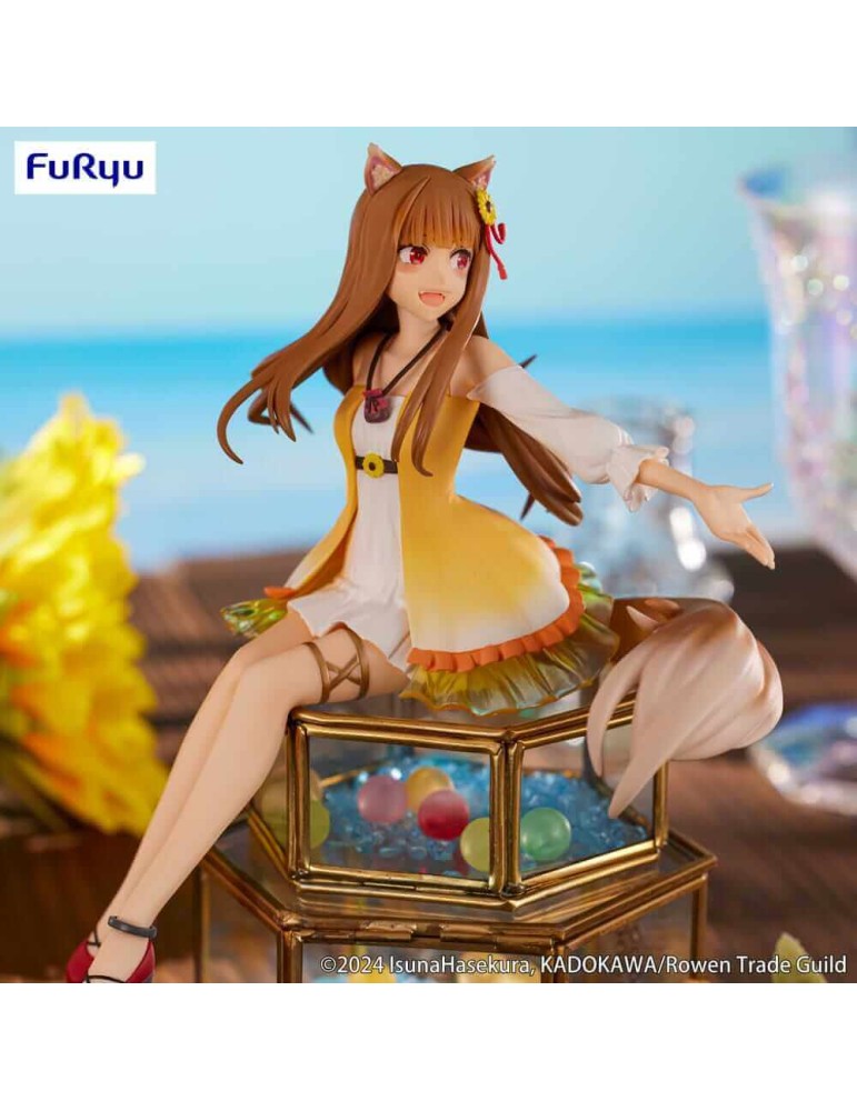 Spice and Wolf Noodle Stopper Figurine Holo Sunflower Dress Ver. 17 cm