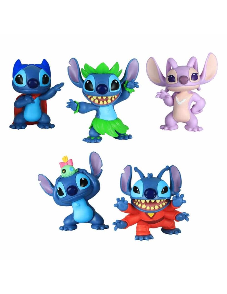 Lilo & Stitch pack 5 figurines Stitch Collectible 7 cm