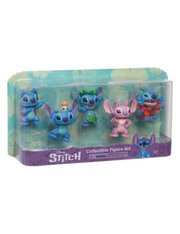Lilo & Stitch pack 5 figurines Stitch Collectible 7 cm