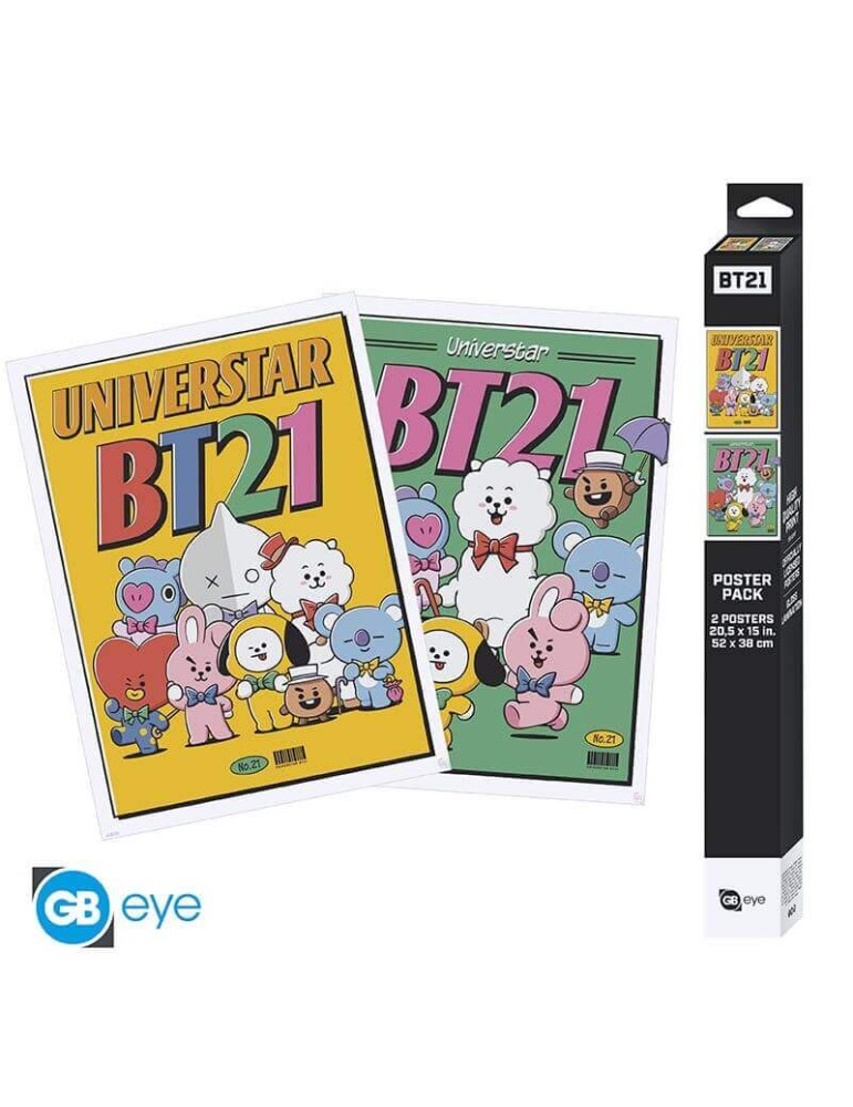 BT21 - BT21 Vintage Univertar 2 - Set de 2 Posters (52x38)