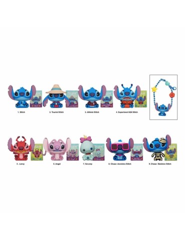 Lilo & Stitch présentoir porte-clés sac à dos 3D Stitch Charm Blind pack