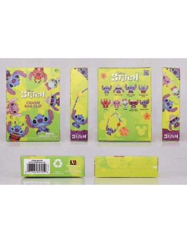 Lilo & Stitch présentoir porte-clés sac à dos 3D Stitch Charm Blind pack