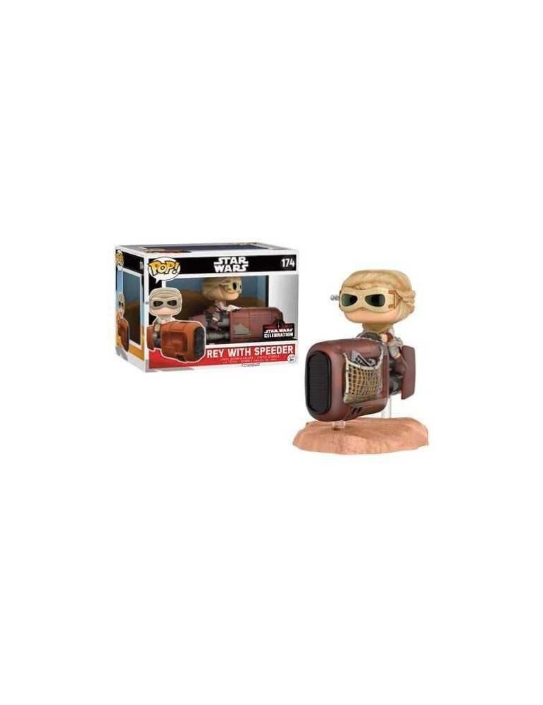 Star Wars - Funko Pop 174 Rey with speeder ( Galactic convention 2017 )
