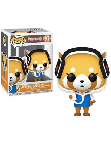 Sanrio - Funko Pop 97 Aggretsuko Avec Ecouteurs