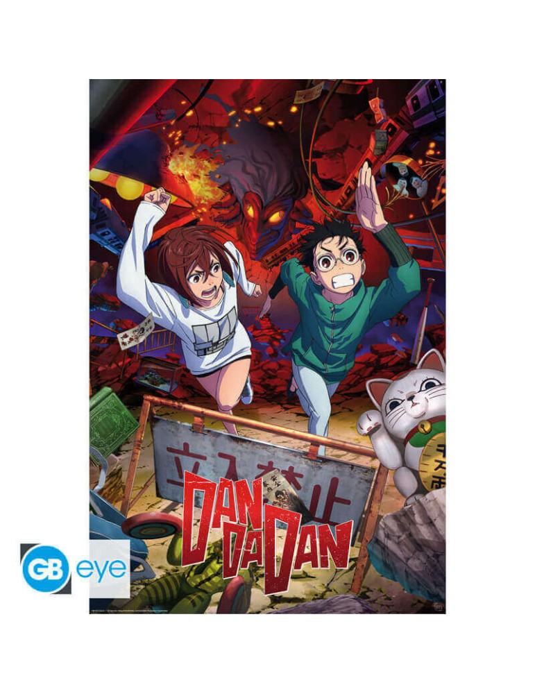 Dandadan - Poster Momo & Okarun roulé filmé (91.5x61cm)