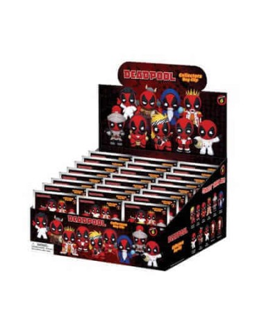 Marvel Deadpool présentoir porte-clés sac à dos 3D Serie 6 Blind pack