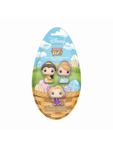 Disney 3 Pocket Pops Egg Princess 4 cm