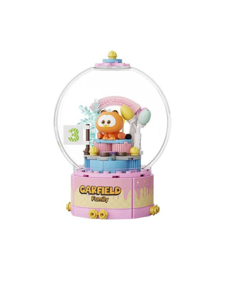 Garfield Crystal Ball Series Pantasy Garfield Birthday Cake 13 cm