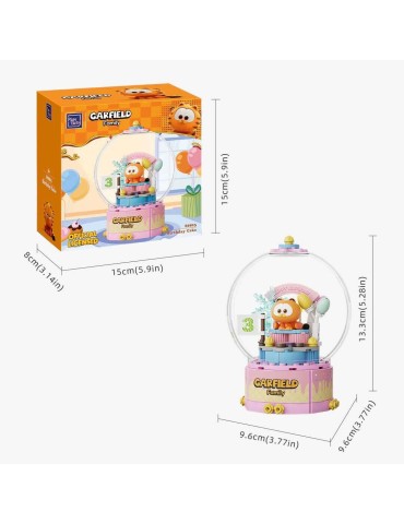 Garfield Crystal Ball Series Pantasy Garfield Birthday Cake 13 cm