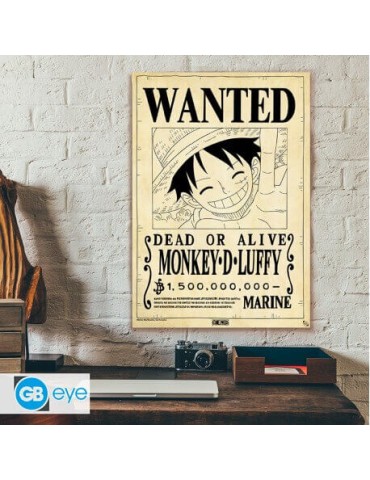 ONE PIECE - Poster parchemin - Wanted Luffy