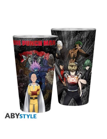 ONE PUNCH MAN - Verre XXL - 400 ml - Seul contre tous