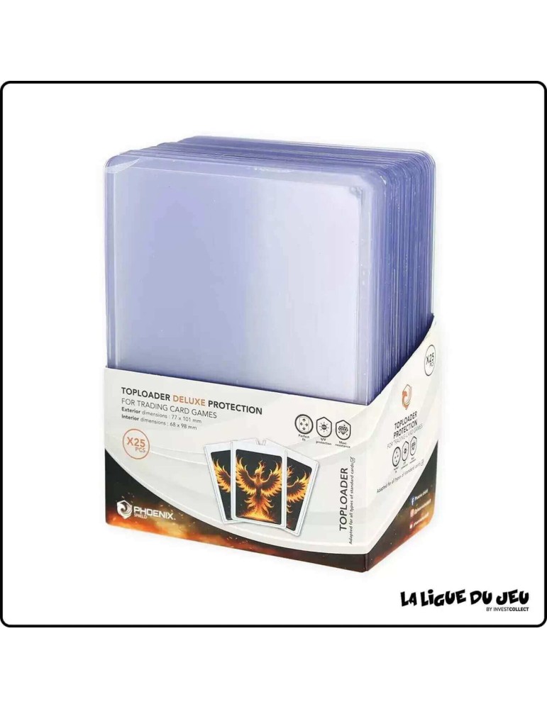 Toploader - 25 Deluxe Protèges Cartes Transparent