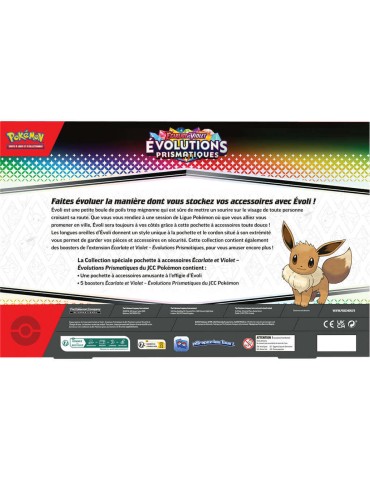 Pokémon - Coffret Accessoire 5 Boosters EV8.5 Évolutions Prismatiques ( Version Française )