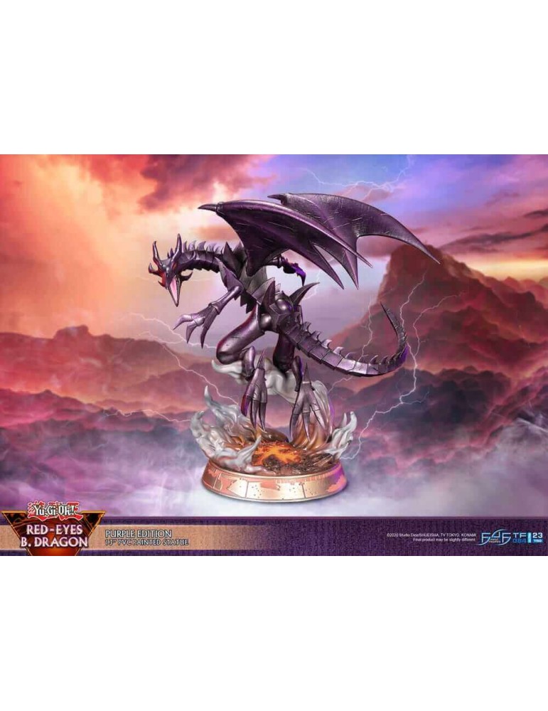 Yu-Gi-Oh! Figurine Red-Eyes B. Dragon Purple Colour 33 cm