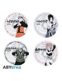 NARUTO SHIPPUDEN - Set de 4 Assiettes - Personnages*