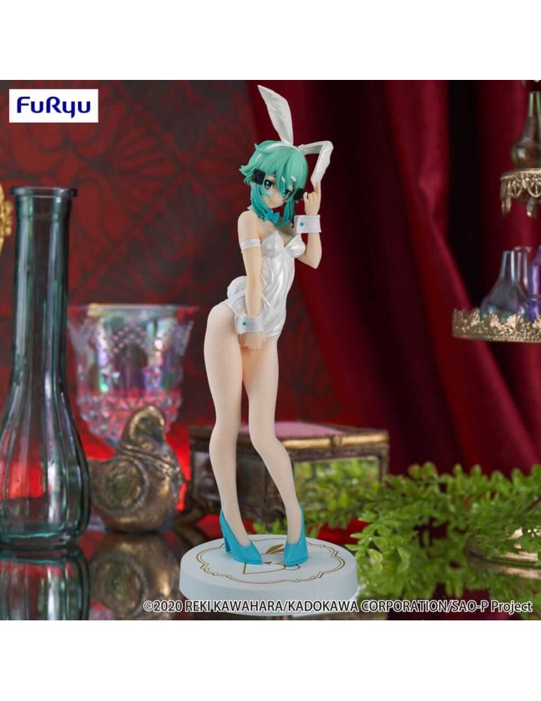 Sword Art Online Figurine BiCute Bunnies Sinon White Pearl Ver 28 cm