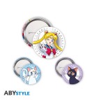 SAILOR MOON - Pack de Badges - Sailor Moon, Luna & Artemis