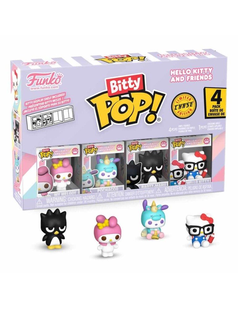 Hello Kitty and Friends pack 4 figurines Bitty POP! Vinyl Series 4 : 2,50 cm