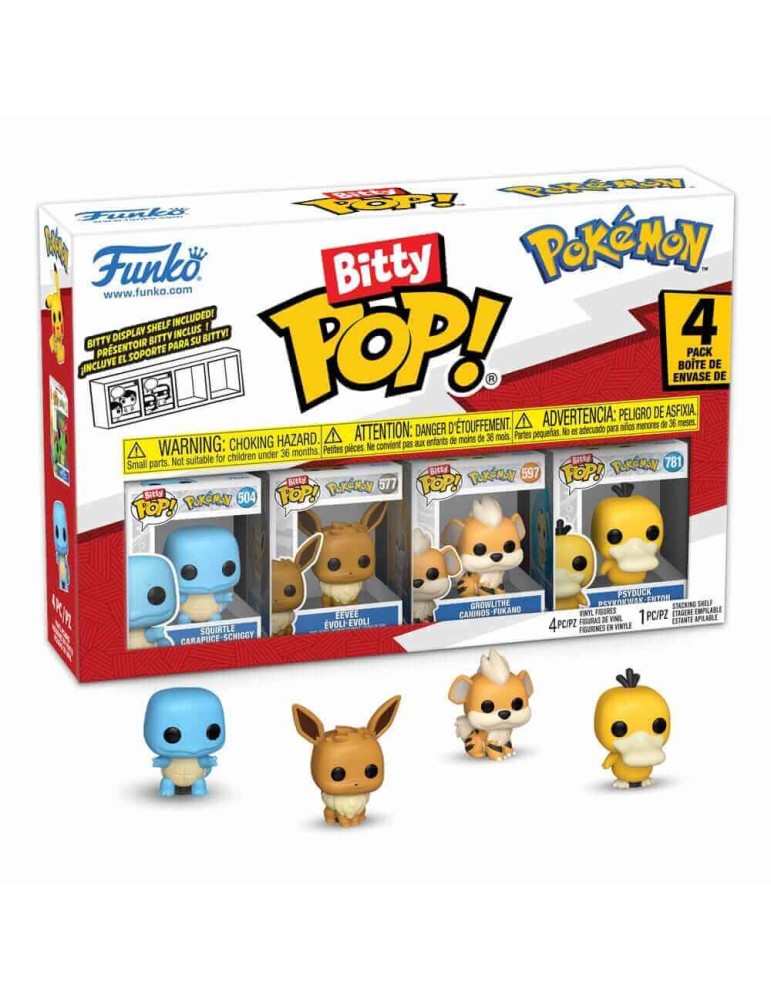 Pokémon pack 4 figurines Bitty POP! Vinyl Series 4 2,50 cm