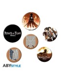 L'ATTAQUE DES TITANS - Pack de Badges - Personnages