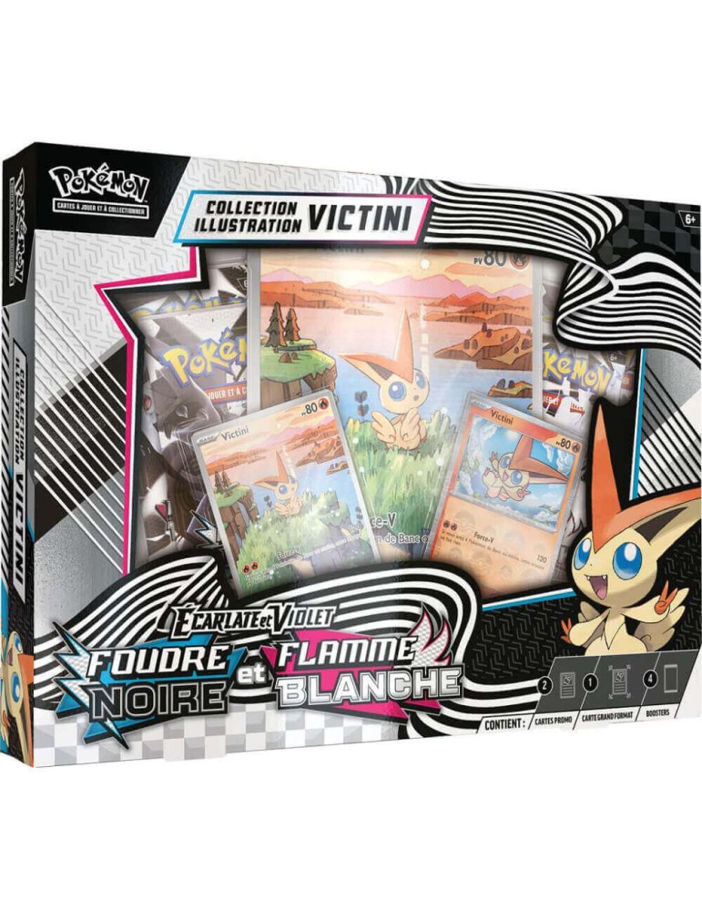 Pokémon - Coffret EV10.5 Ecarlate et Violet - Foudre Noire & Flamme Blanche : Victini ( Version Française )