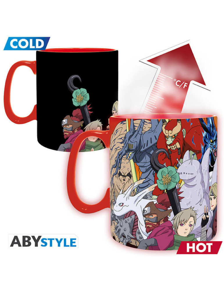 NARUTO SHIPPUDEN - Mug Heat Change - 460ml -Bijû&Jinchûriki