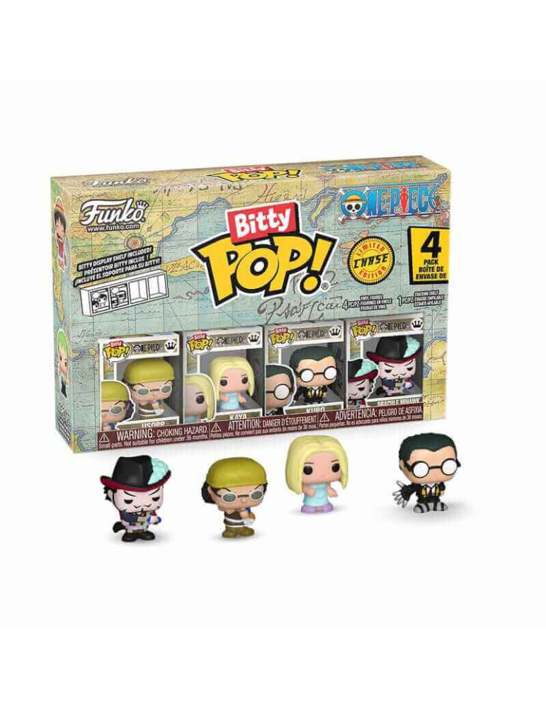 One Piece pack 4 figurines Bitty POP! Vinyl Usopp 2,5 cm