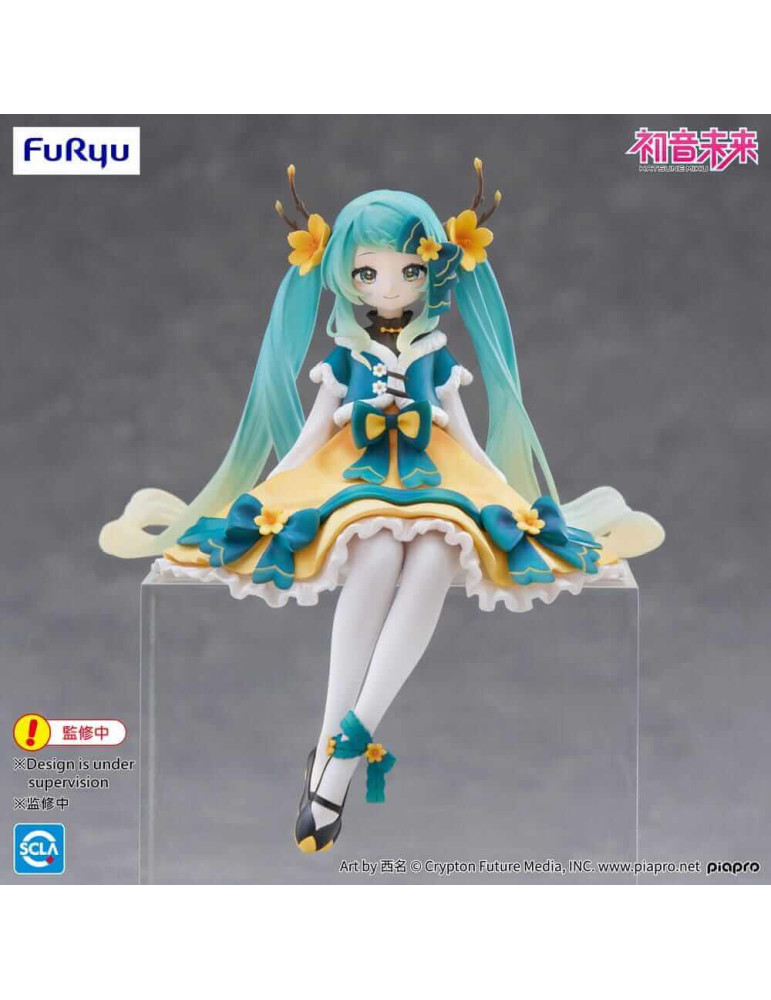 Hatsune Miku Figurine Noodle Stopper Hatsune Miku 2025 Chinese New Year Ver 14 cm