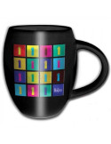 THE BEATLES - Oval Embossed Mug 450 ml Album Tiled