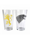 Game of Thrones pack 2 verres Stark & Lannister