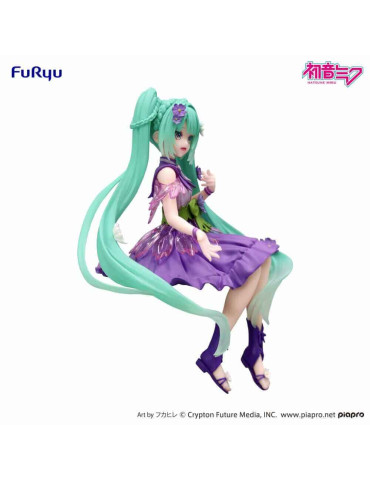 Hatsune Miku Figurine Noodle Stopper Flower Fairy Cosmos Purple Color Ver 14 cm