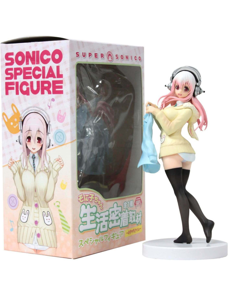 Super Sonico Figurine Super Sonico w/vêtements de temps 20 cm ( emballage légèrement endommagée )